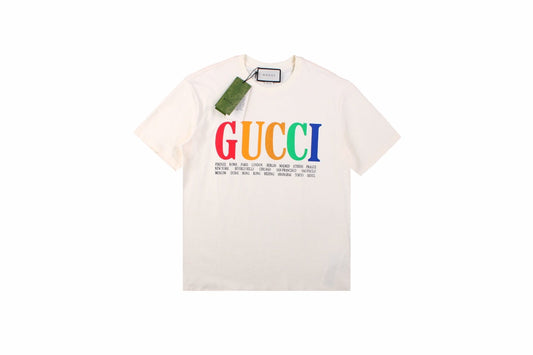 Gucci Cities Block Letter T-Shirt - White - Phantom Kicks