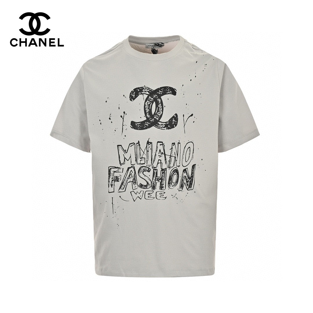 Chanel Milano Fashion Week T-Shirt (Gray) - Phantom Kicks