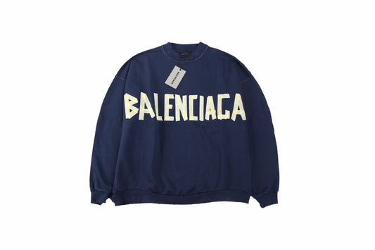 Balenciaga Navy Blue Crewneck - Phantom Kicks