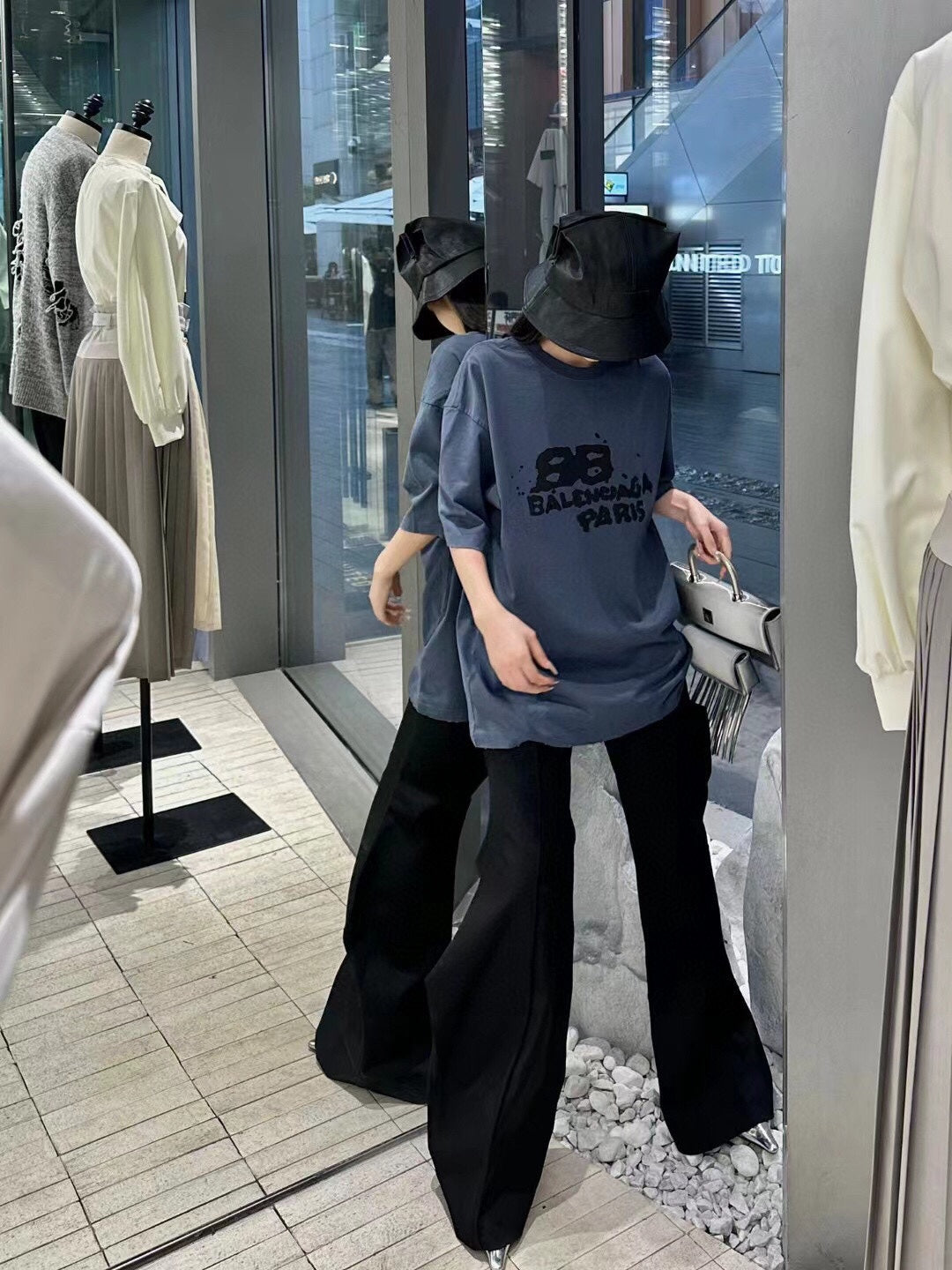 Balenciaga T-shirt with Paris Print - Phantom Kicks