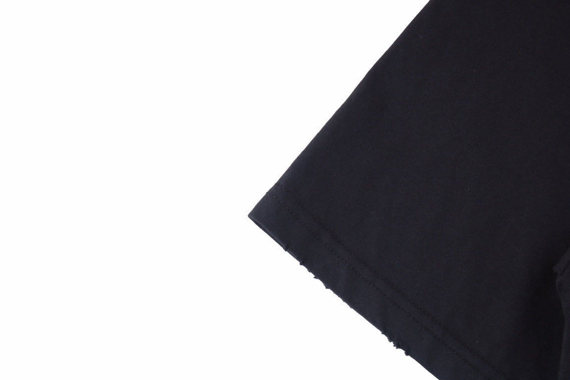 BALENCIAGA LOGO T-SHIRT BLACK YELLOW - Phantom Kicks