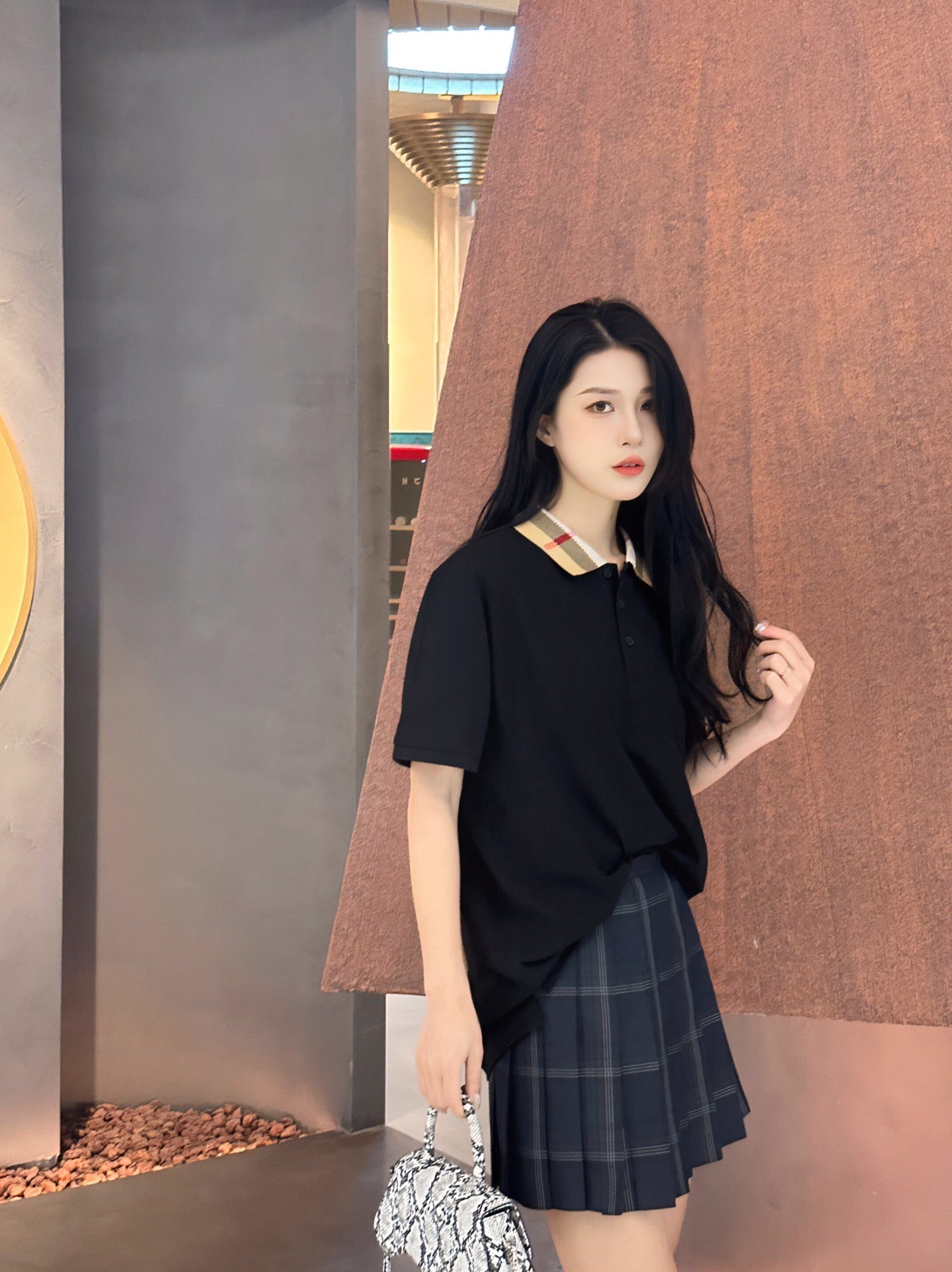 Burberry Polo Shirt (Black) - Phantom Kicks