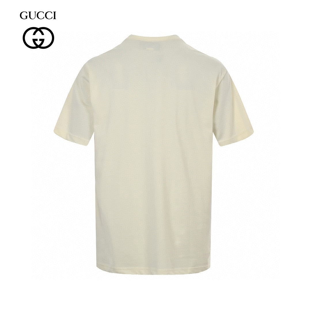 Gucci Cream T-Shirt with Heart Graphic - Phantom Kicks