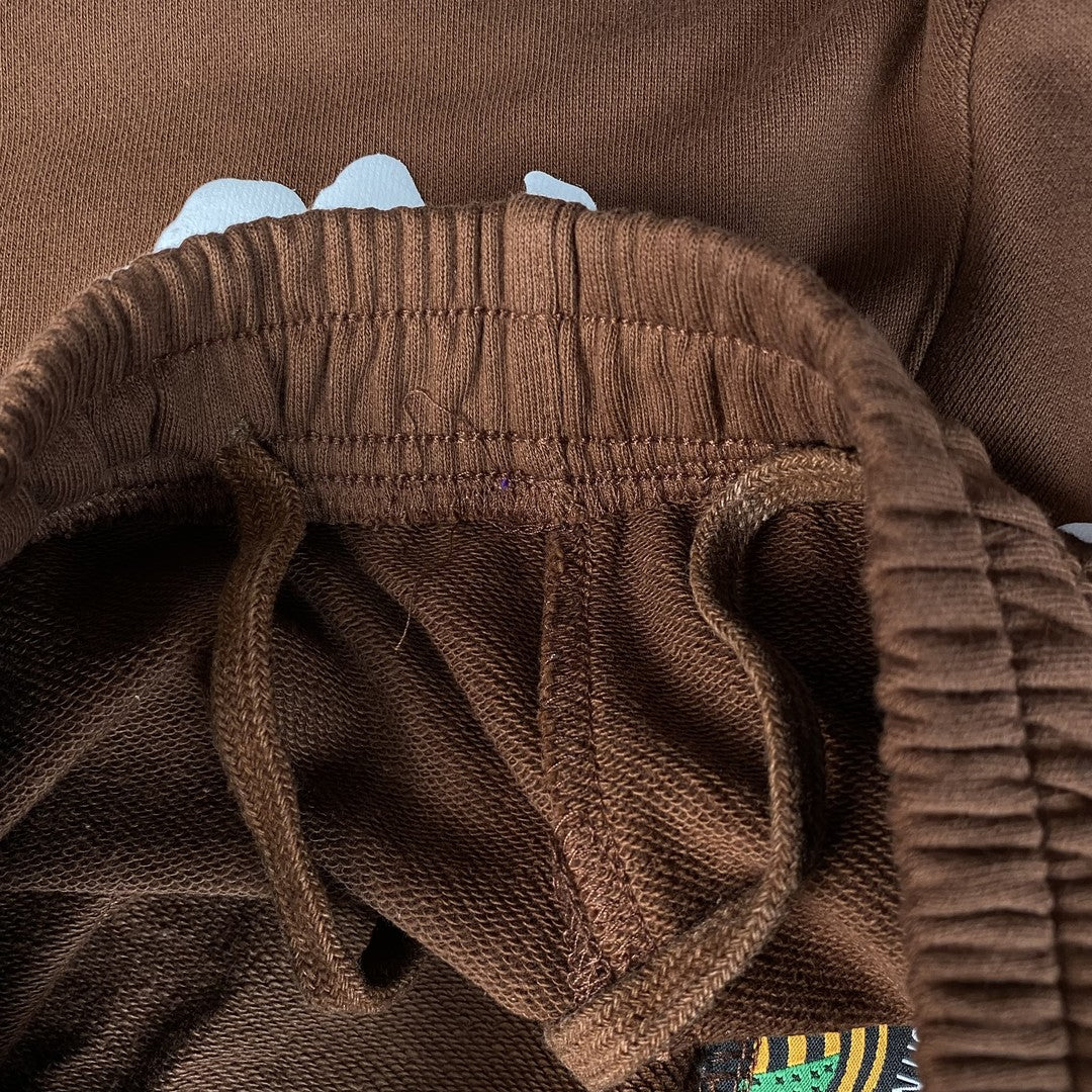 DENIM TEARS COTTON WREATH SHORTS BROWN - Phantom Kicks