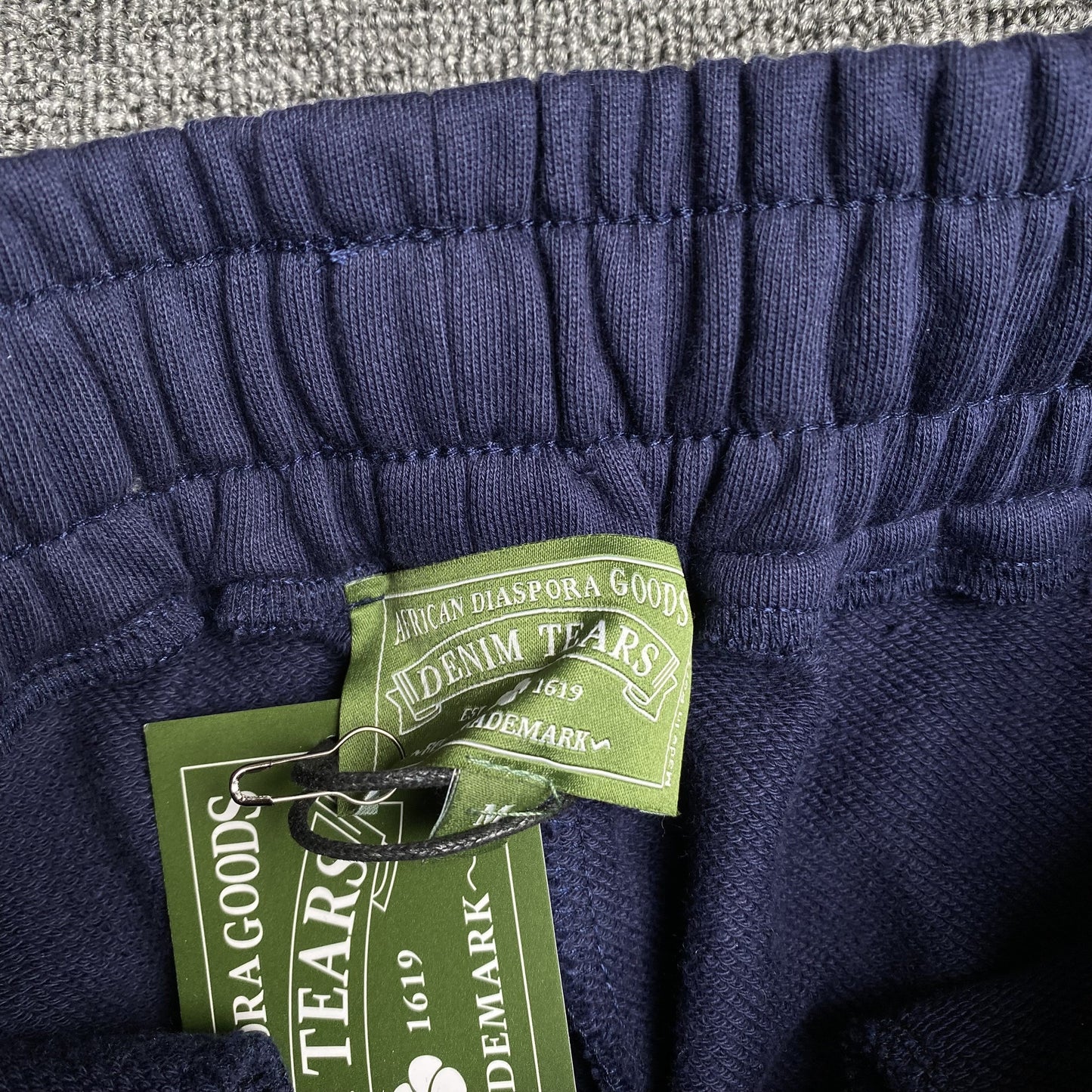 DENIM TEARS COTTON WREATH SWEATPANTS NAVY - Phantom Kicks