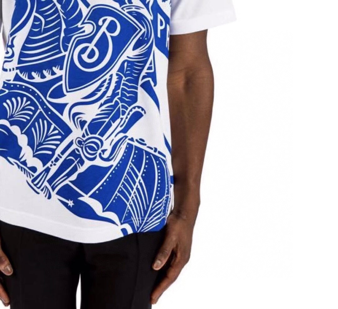 Burberry Knight Print T-Shirt - White - Phantom Kicks