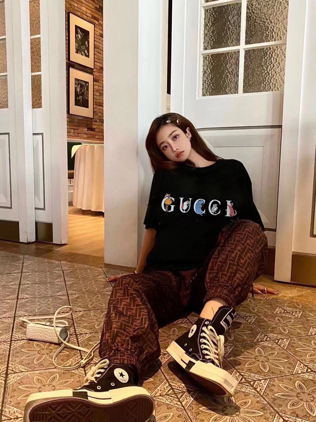Gucci Mushroom Cluster T-Shirt (Black) - Phantom Kicks