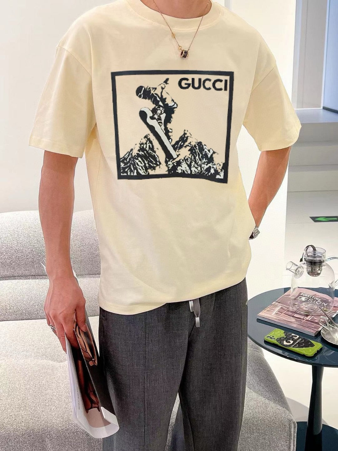 Gucci Snowboarder Graphic T-Shirt - Phantom Kicks