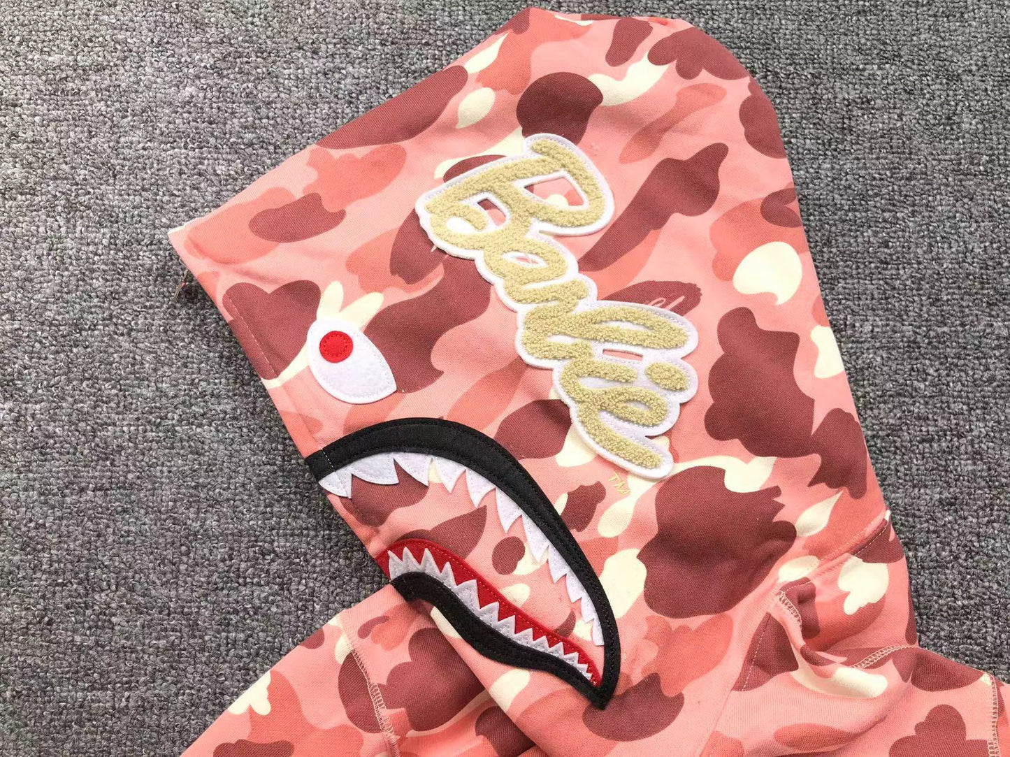 BAPE x BARBIE DOT CAMO SHARK FULL ZIP HOODIE PINK - Phantom Kicks