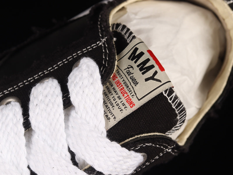 MAISON MIHARA YASUHIRO PETERSON OG SOLE CANVAS LOW BLACK - Phantom Kicks