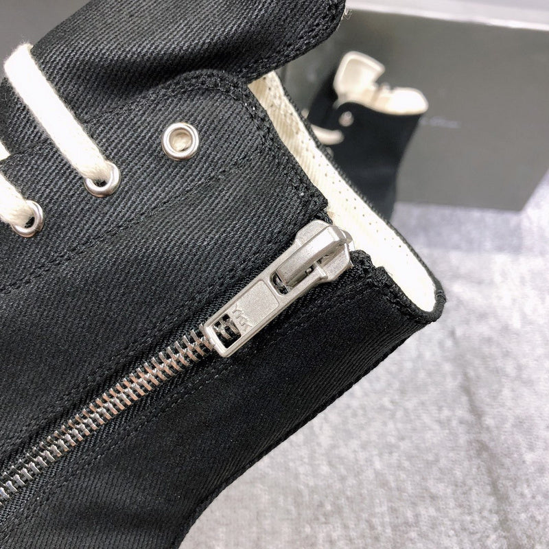 Rick Owens High-Top Canvas Sneakers - Phantom Kicks