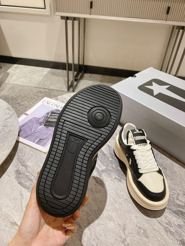 Golden Goose Cream and Black Star Sneakers - Phantom Kicks
