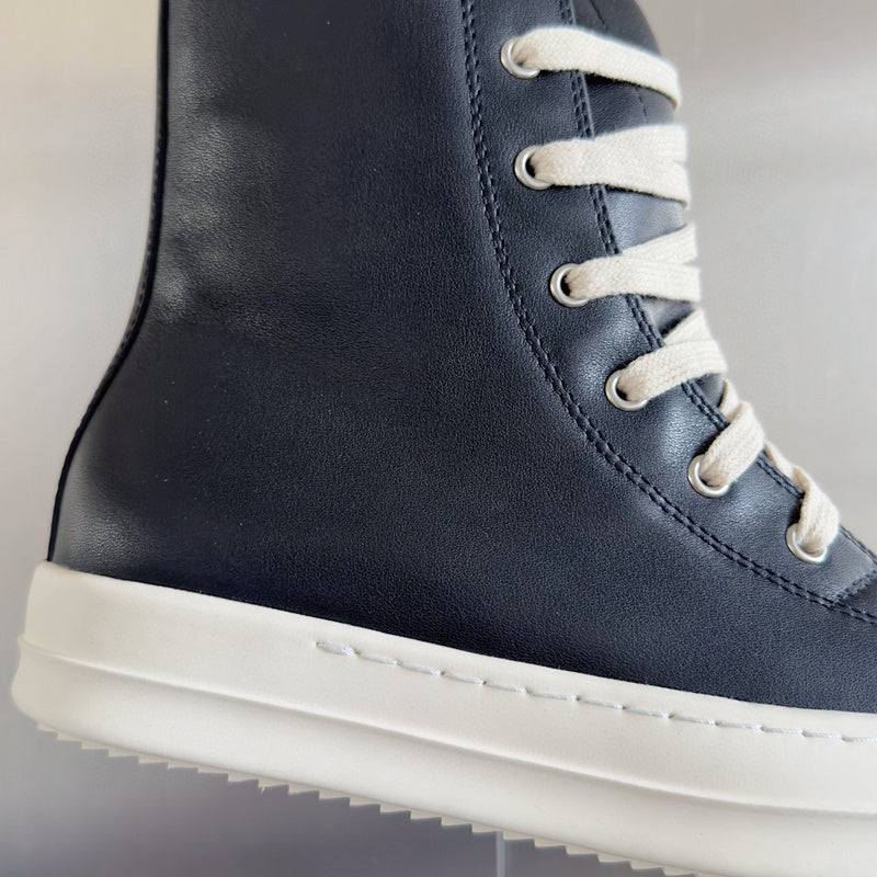 Rick Owens Black High-Top Sneakers - Phantom Kicks