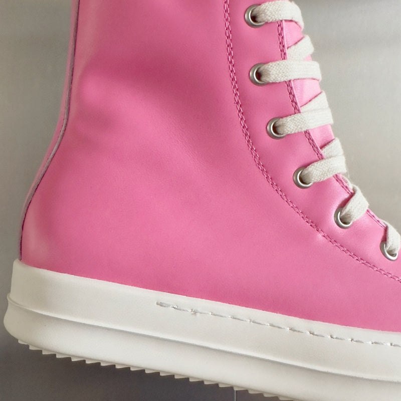 Rick Owens Hot Pink High-Top Sneakers - Phantom Kicks