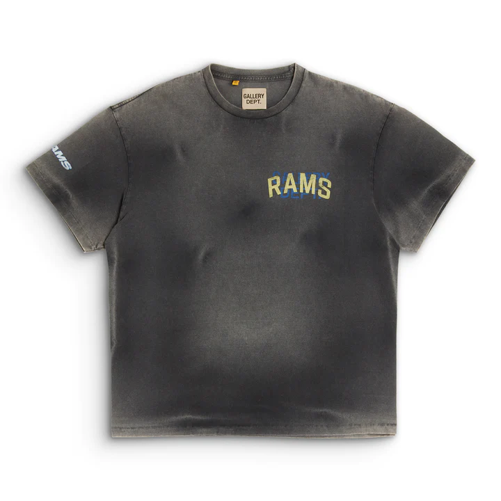 Gallery Dept. x LA Rams Sun Faded Black Tee - Phantom Kicks
