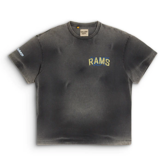 Gallery Dept. x LA Rams Sun Faded Black Tee - Phantom Kicks