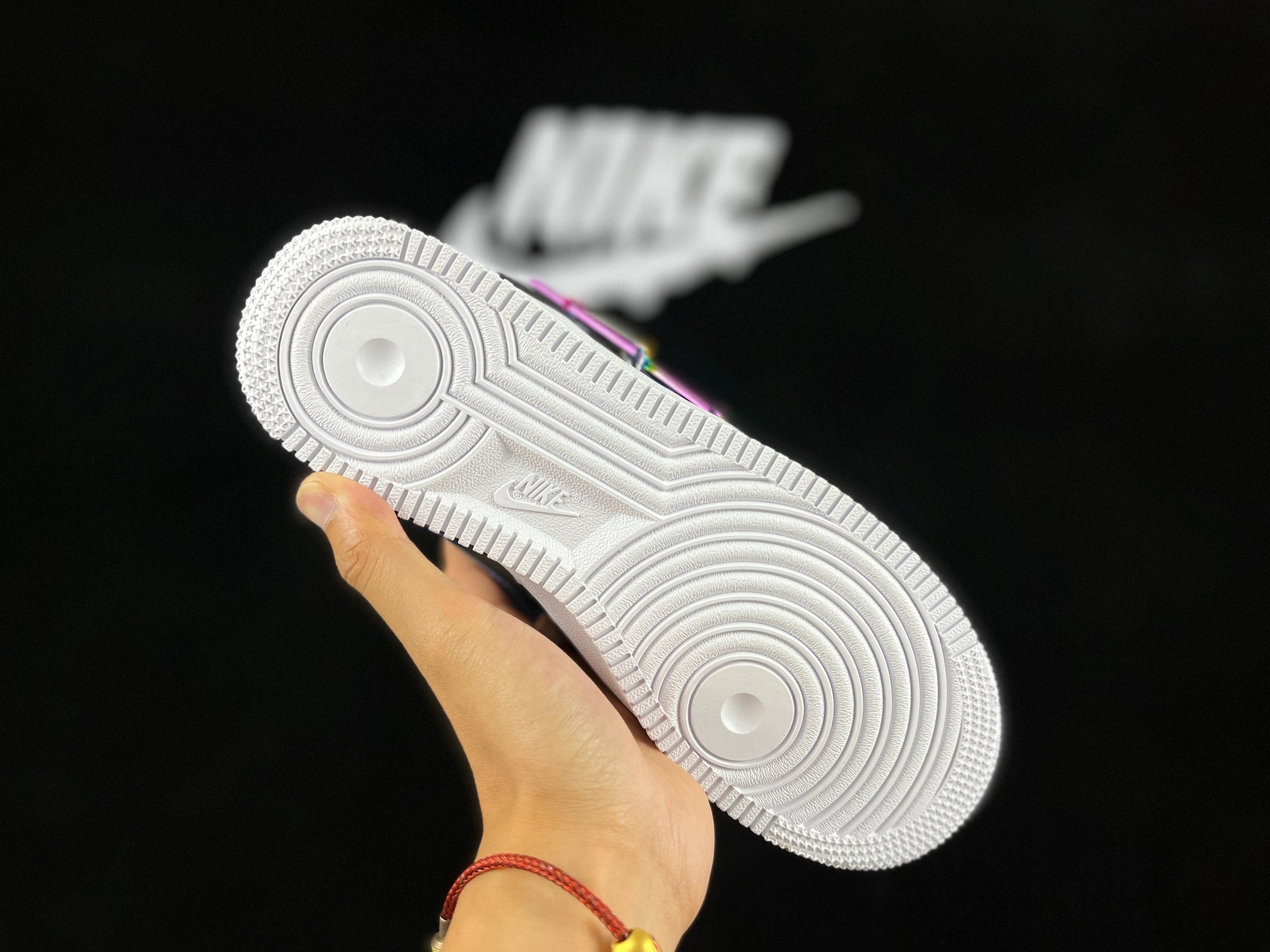 NIKE AIR FORCE 1 Low "White/Black/Red Hiking Buckle" - Phantom Kicks