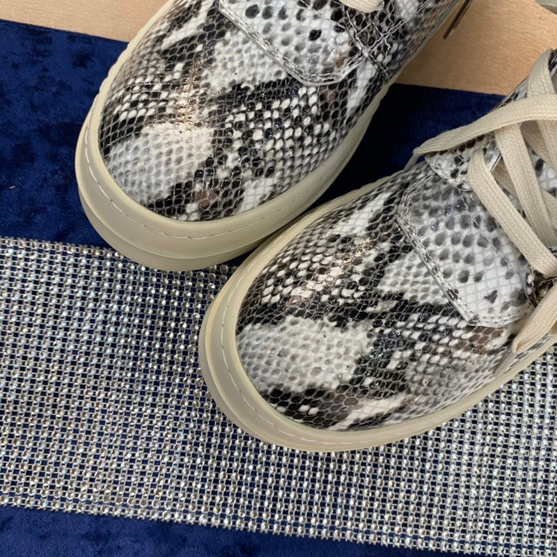 Rick Owens Geobasket Sneakers - Snakeskin Print - Phantom Kicks