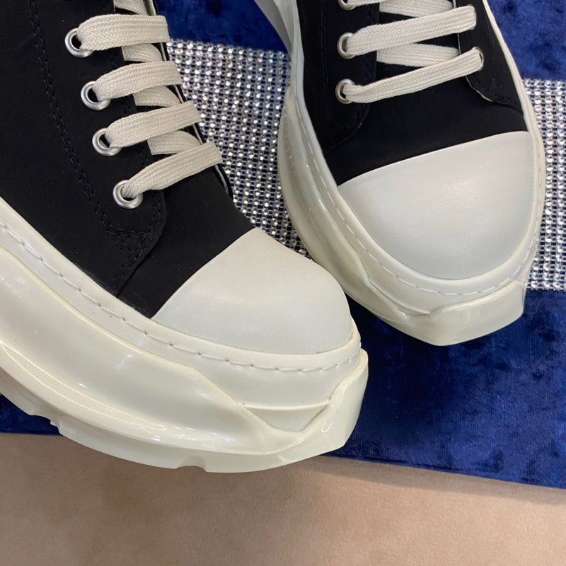 Rick Owens Low-Top Sneakers - Black and White - Phantom Kicks