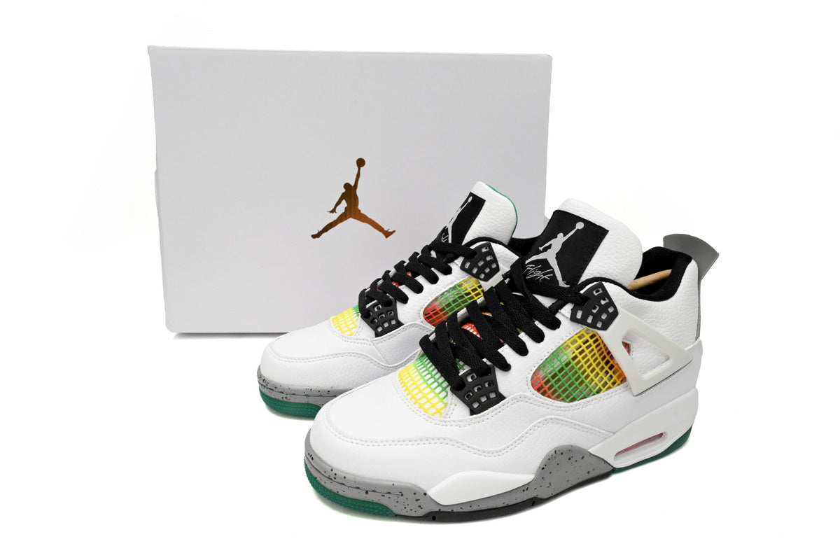 Jordan WMNS 4 Retro Jamaica White Green - Phantom Kicks