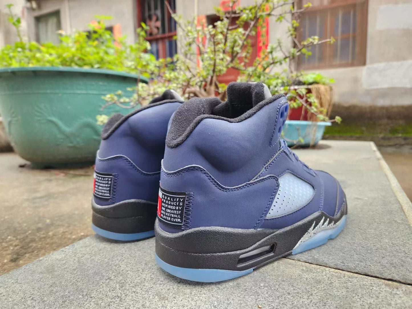 Jordan 5 blue and black - Phantom Kicks