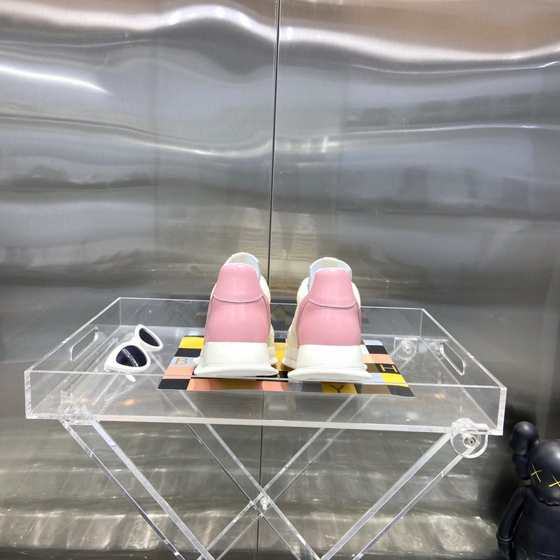 Rick Owens Cream and Pink Low-Top Sneakers - Phantom Kicks