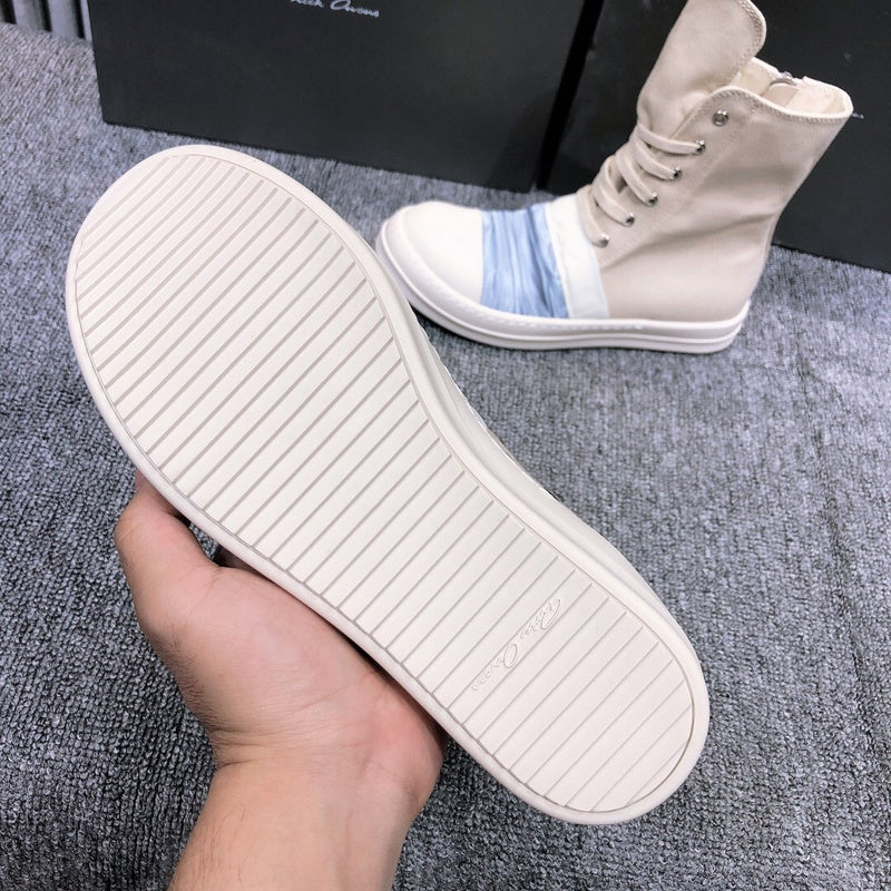 Rick Owens Lace-Up Canvas Boots - Phantom Kicks