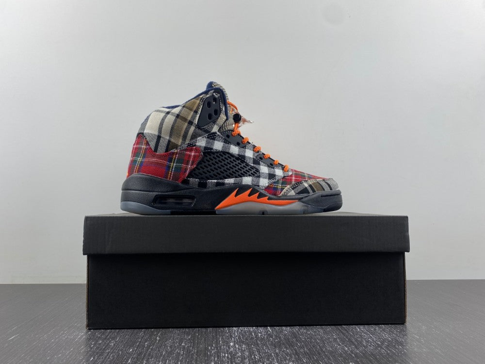 JORDAN 5 bold plaid multi-colorway - Phantom Kicks