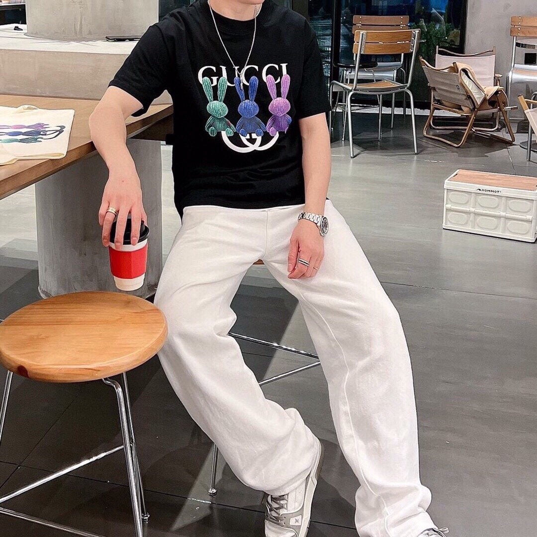 Gucci Bunny Trio T-Shirt (Black) - Phantom Kicks