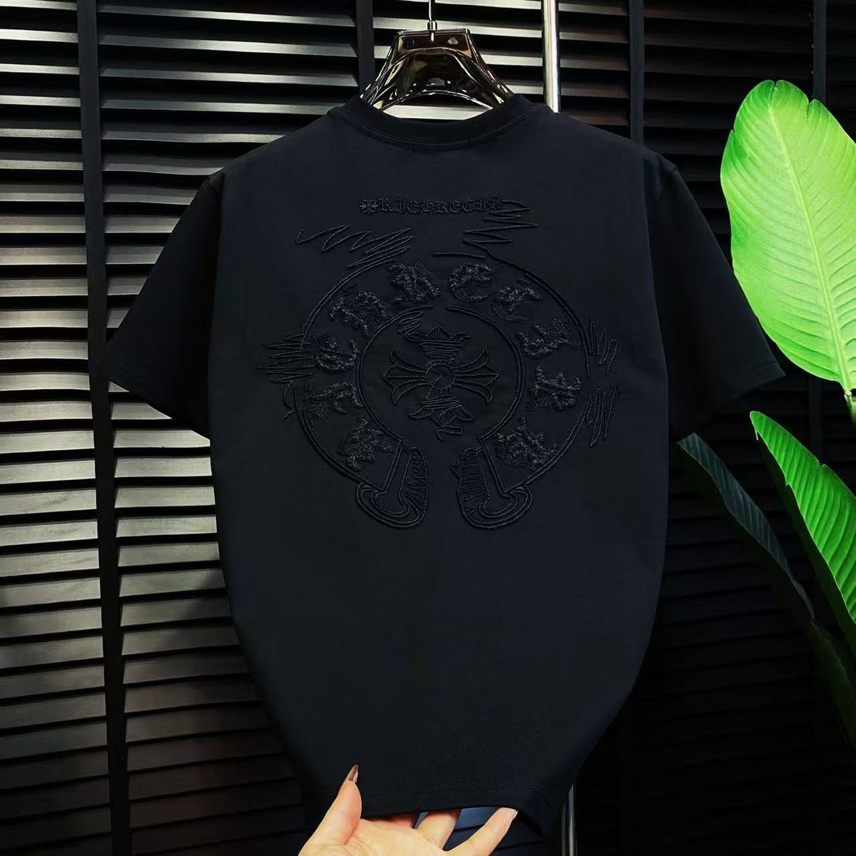 Chrome Hearts Classic Crewneck T-Shirt in All Black