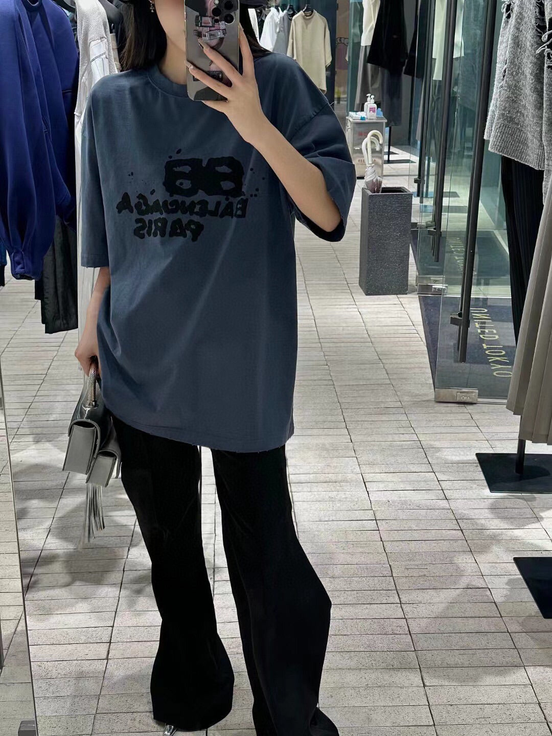 Balenciaga T-shirt with Paris Print - Phantom Kicks