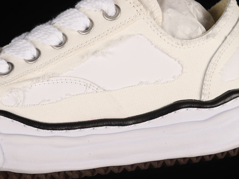 MAISON MIHARA YASUHIRO PETERSON OG SOLE CANVAS LOW WHITE - Phantom Kicks