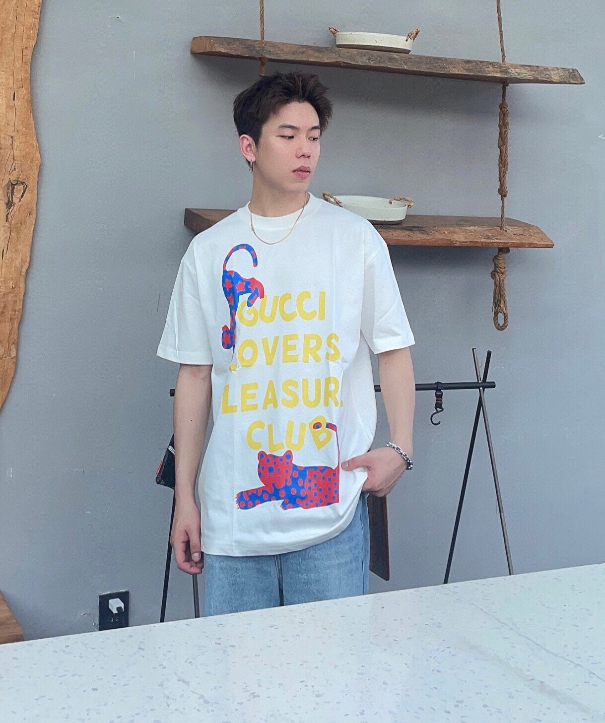Gucci Lovers Pleasure Club T-Shirt - Phantom Kicks