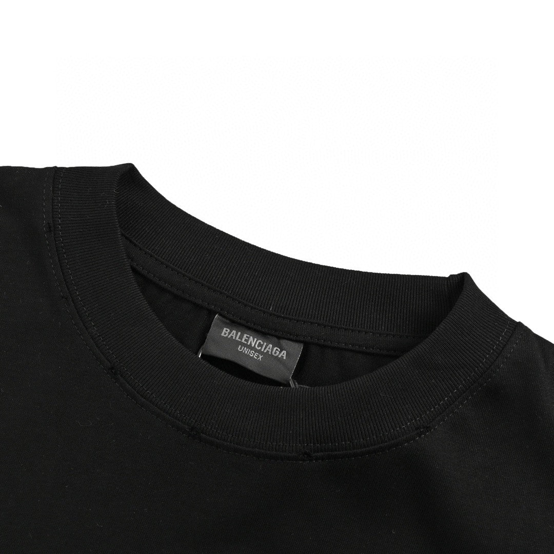 Balenciaga T-Shirt - Monochrome Logo - Phantom Kicks