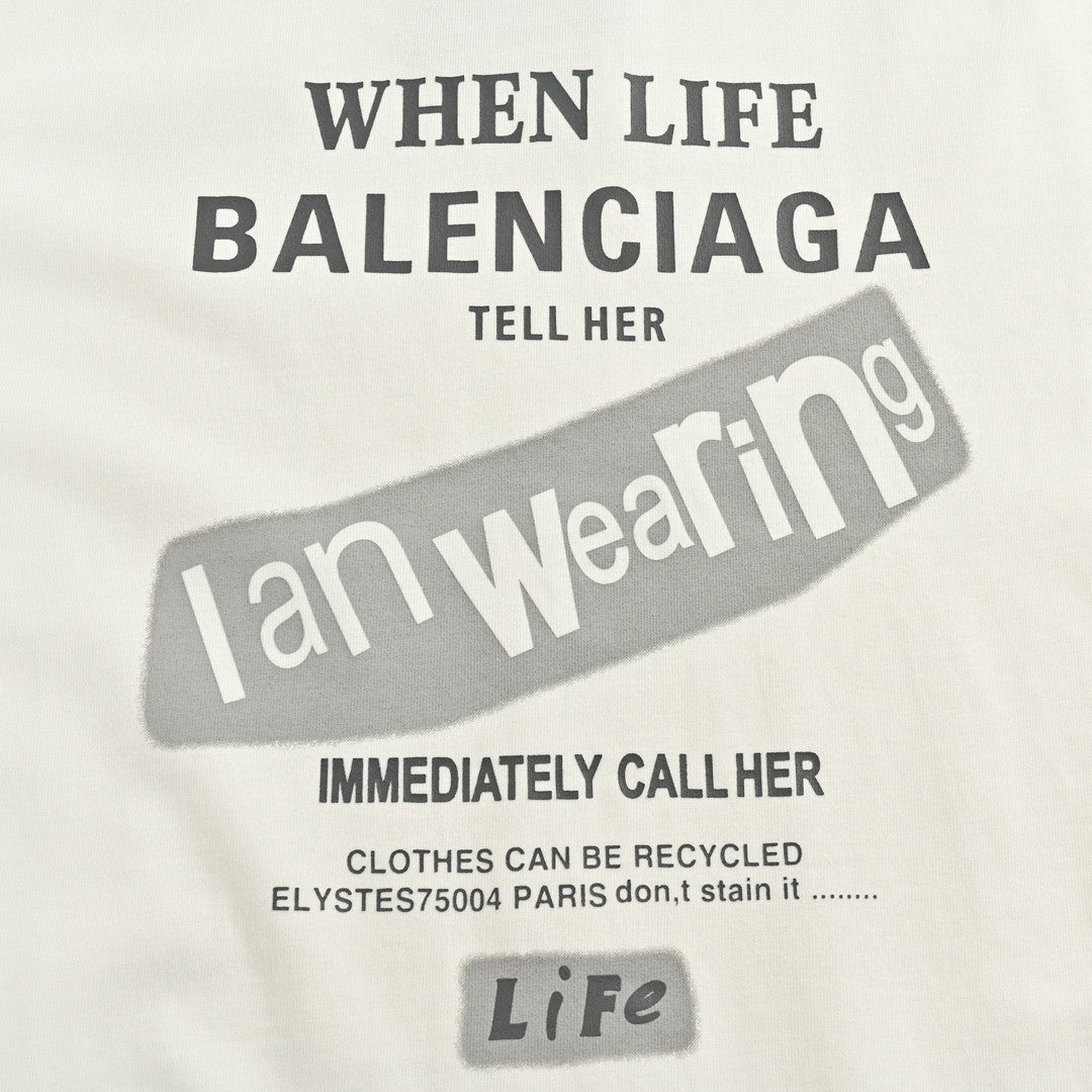 Balenciaga T-Shirt - Back Logo - Phantom Kicks