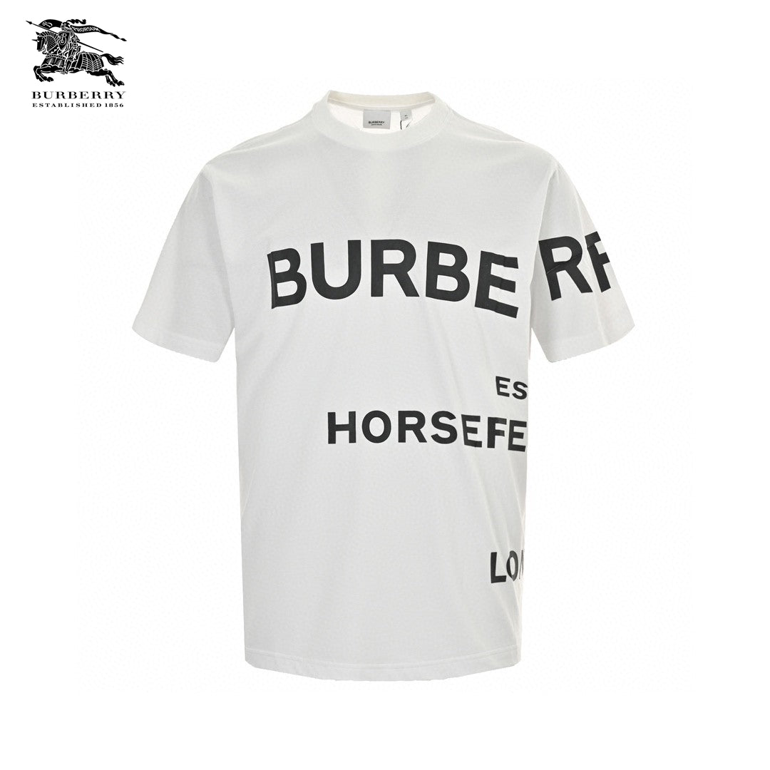 Burberry White T-Shirt with Graphic Text - Phantom Kicks