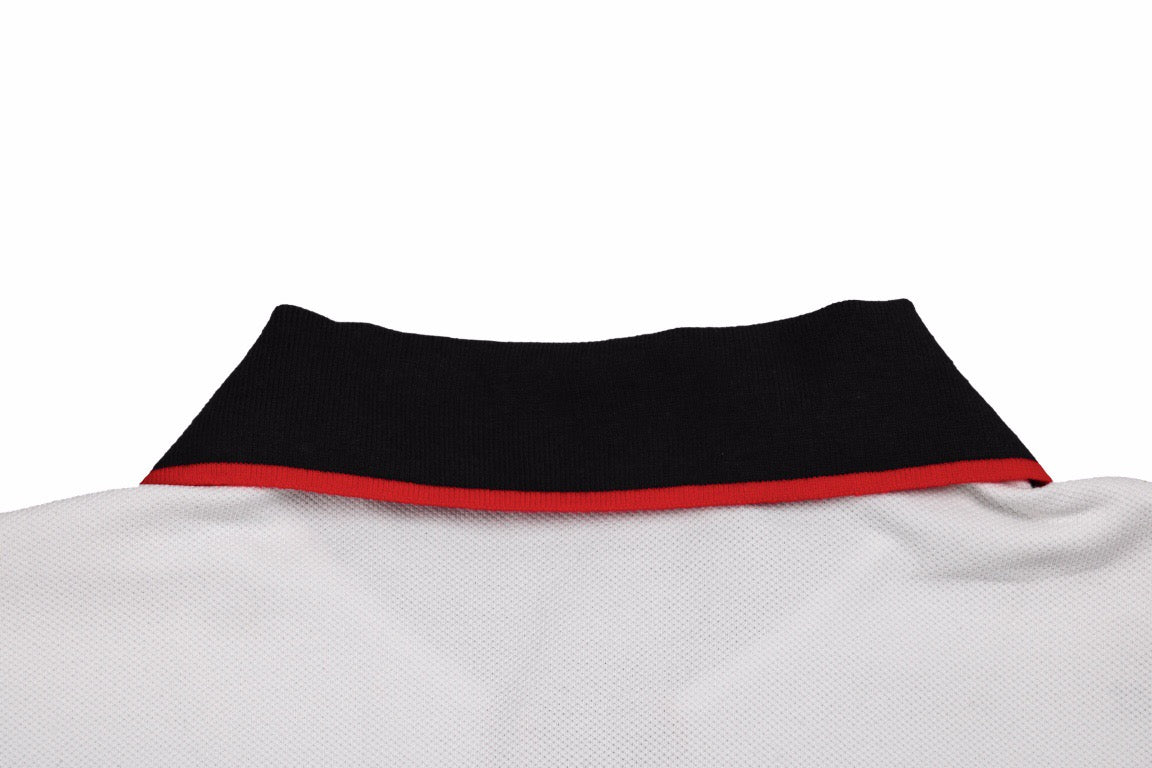 Gucci Polo Shirt with Web Collar (White) - Phantom Kicks