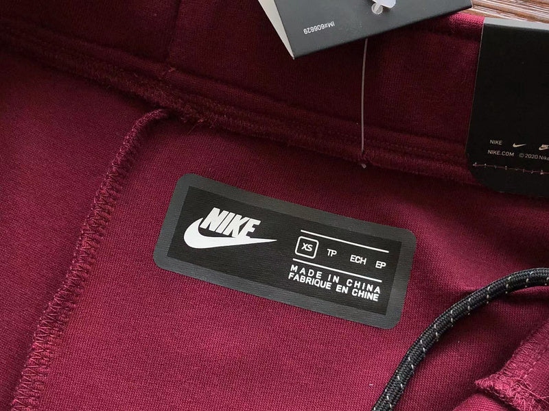 NIKE TECH FLEECE PANTS x BURGUNDY - Phantom Kicks