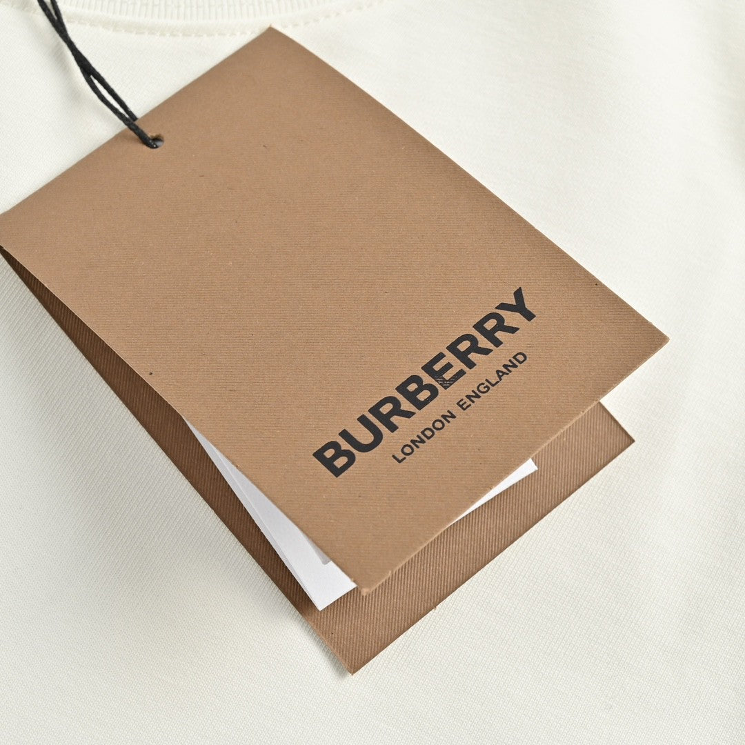 Burberry T-Shirt - White with Graphic Design - Phantom Kicks