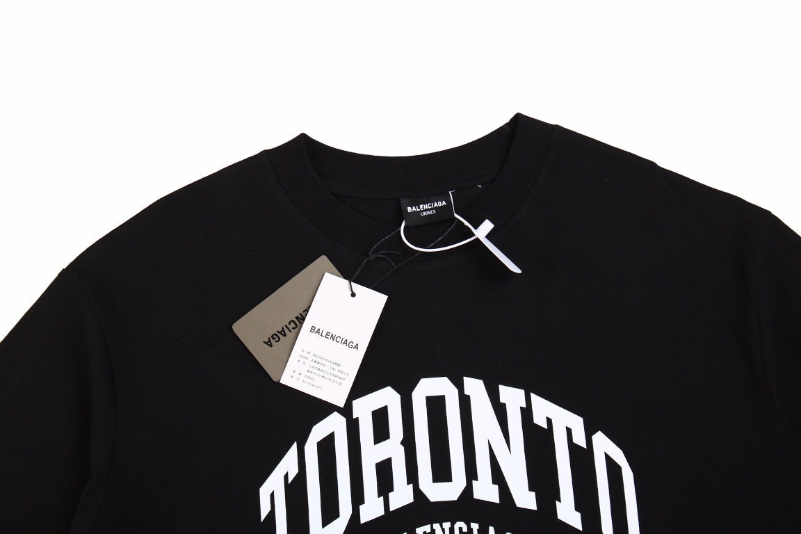 BALENCIAGA TORONTO LOGO T-SHIRT BLACK - Phantom Kicks