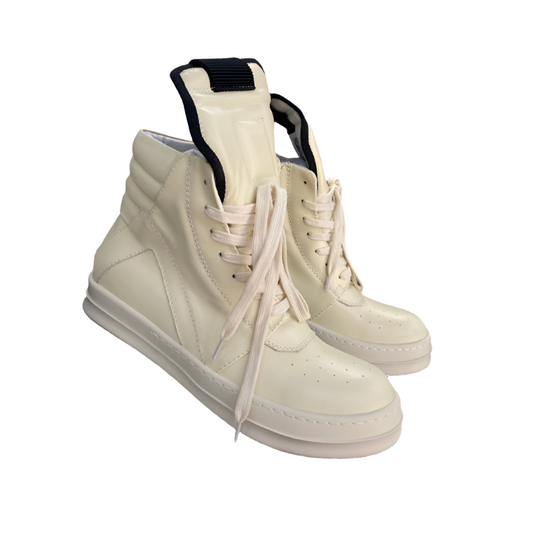 Rick Owens Geobasket Sneakers - Cream - Phantom Kicks