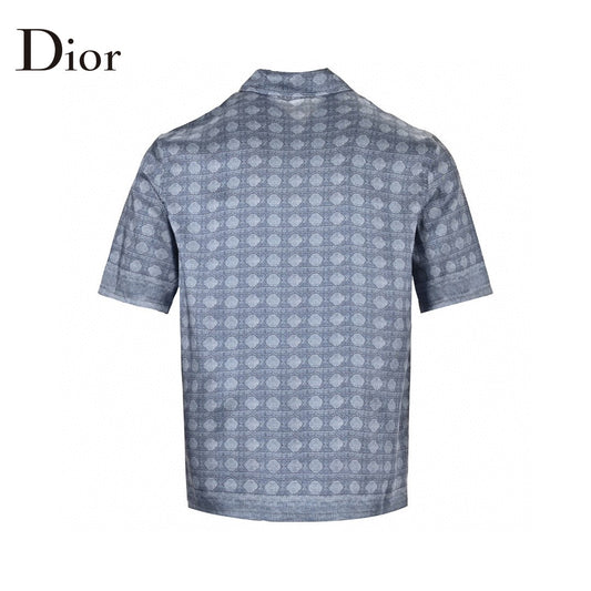 Dior Geometric Pattern Short Sleeve Shirt - Phantom Kicks