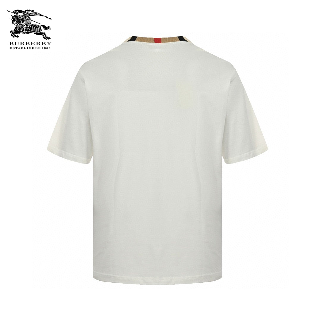 Burberry Check Collar T-Shirt in White - Phantom Kicks