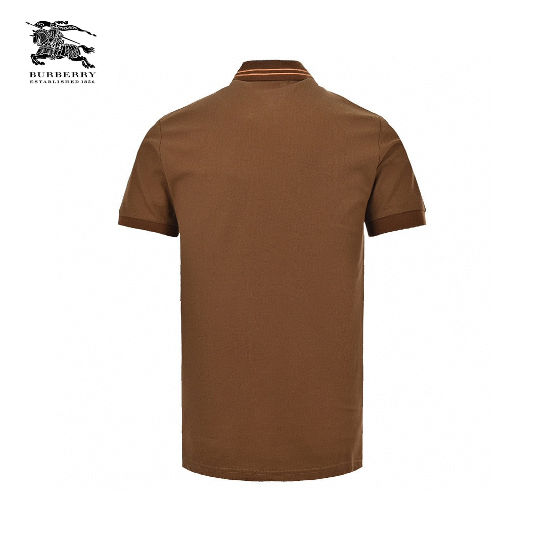 Burberry Striped Collar Polo Shirt in Brown - Phantom Kicks