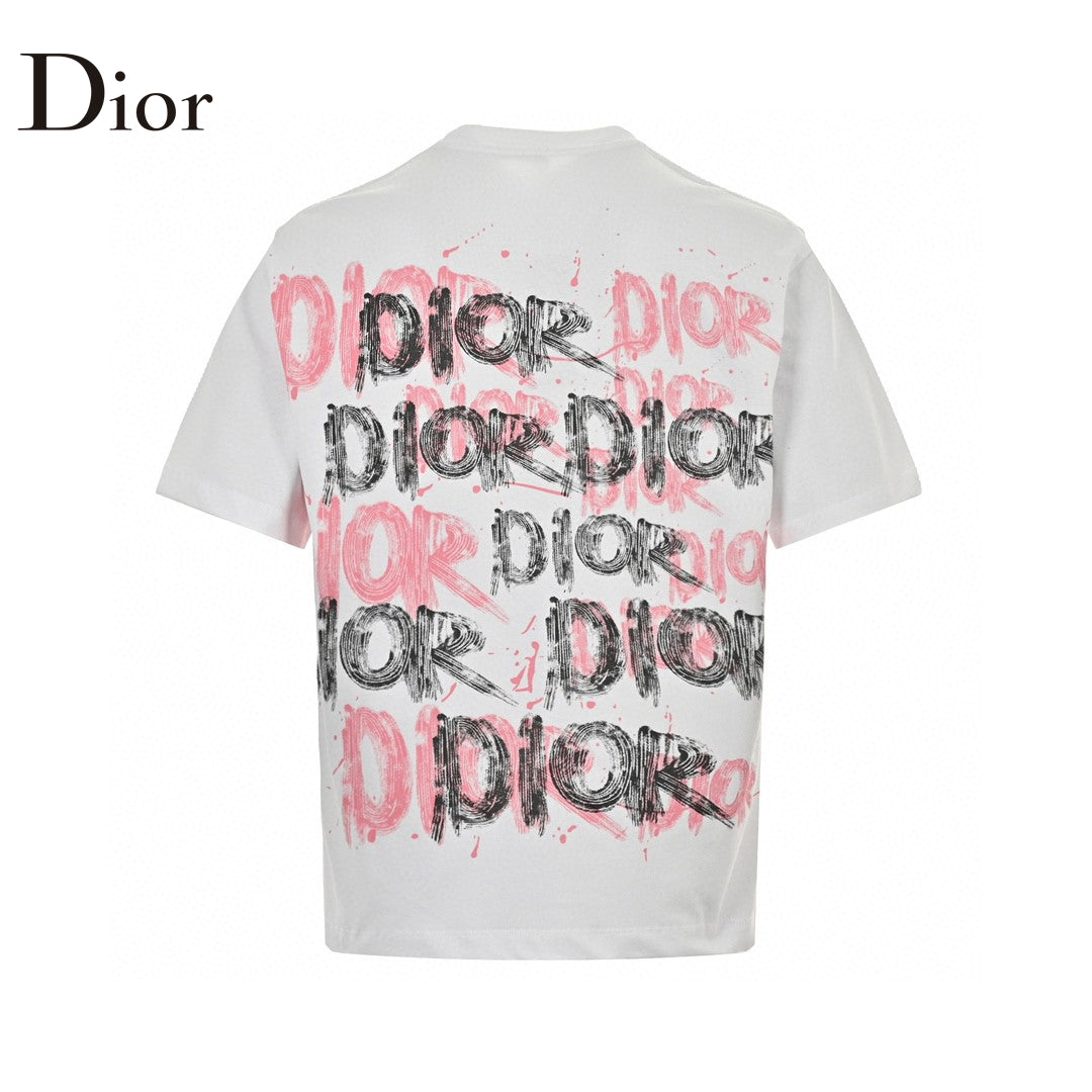 Dior Graffiti Logo T-Shirt in White - Phantom Kicks
