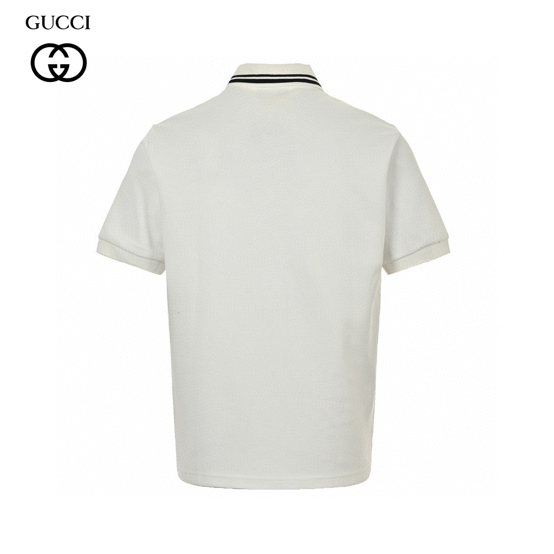Gucci Striped Logo Polo Shirt (White) - Phantom Kicks