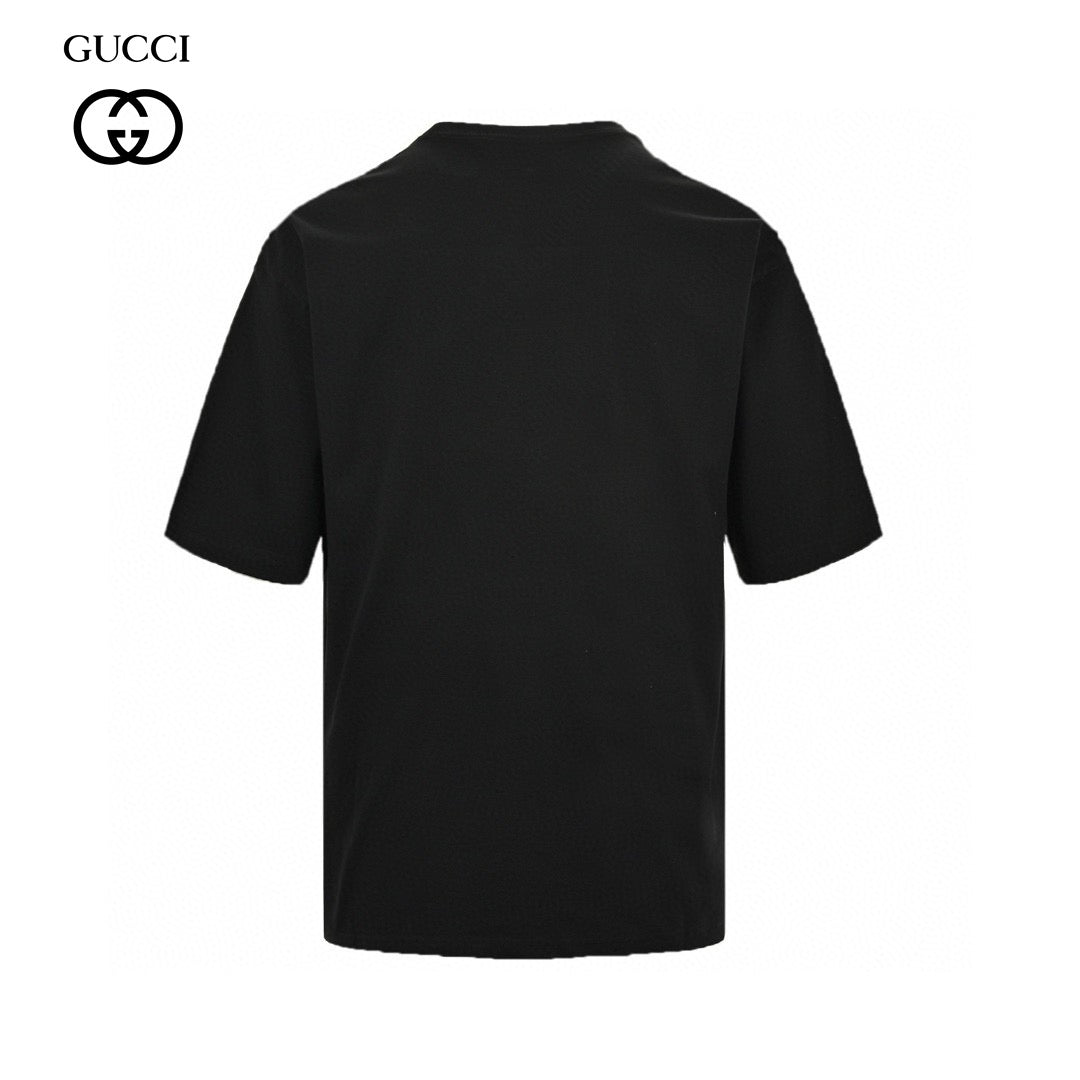 Gucci Strawberry Logo T-Shirt (Black) - Phantom Kicks
