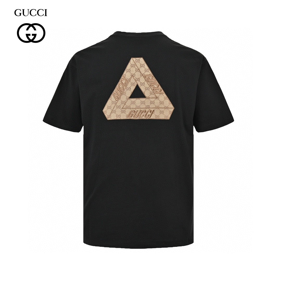 Gucci Triangle Logo Black T-Shirt - Phantom Kicks