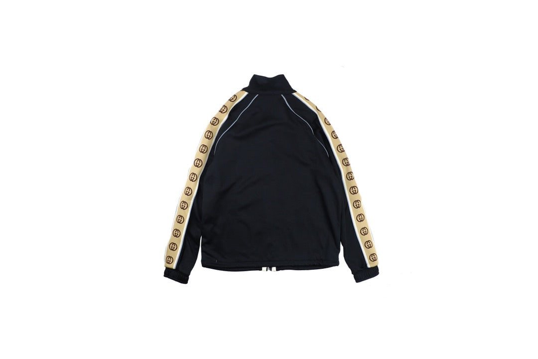 Gucci GG Logo Stripe Track Jacket - Black - Phantom Kicks