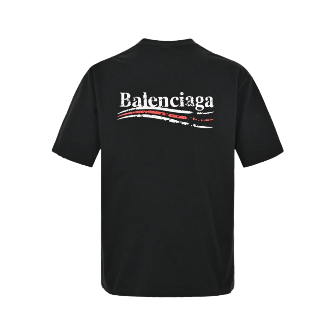 BALENCIAGA POLITICAL CAMPAIGN T-SHIRT BLACK - Phantom Kicks